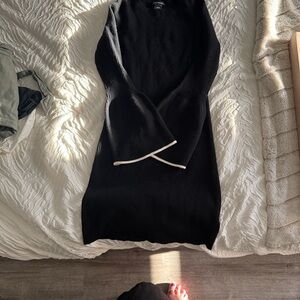 Club Monaco Black Dress with White Trim